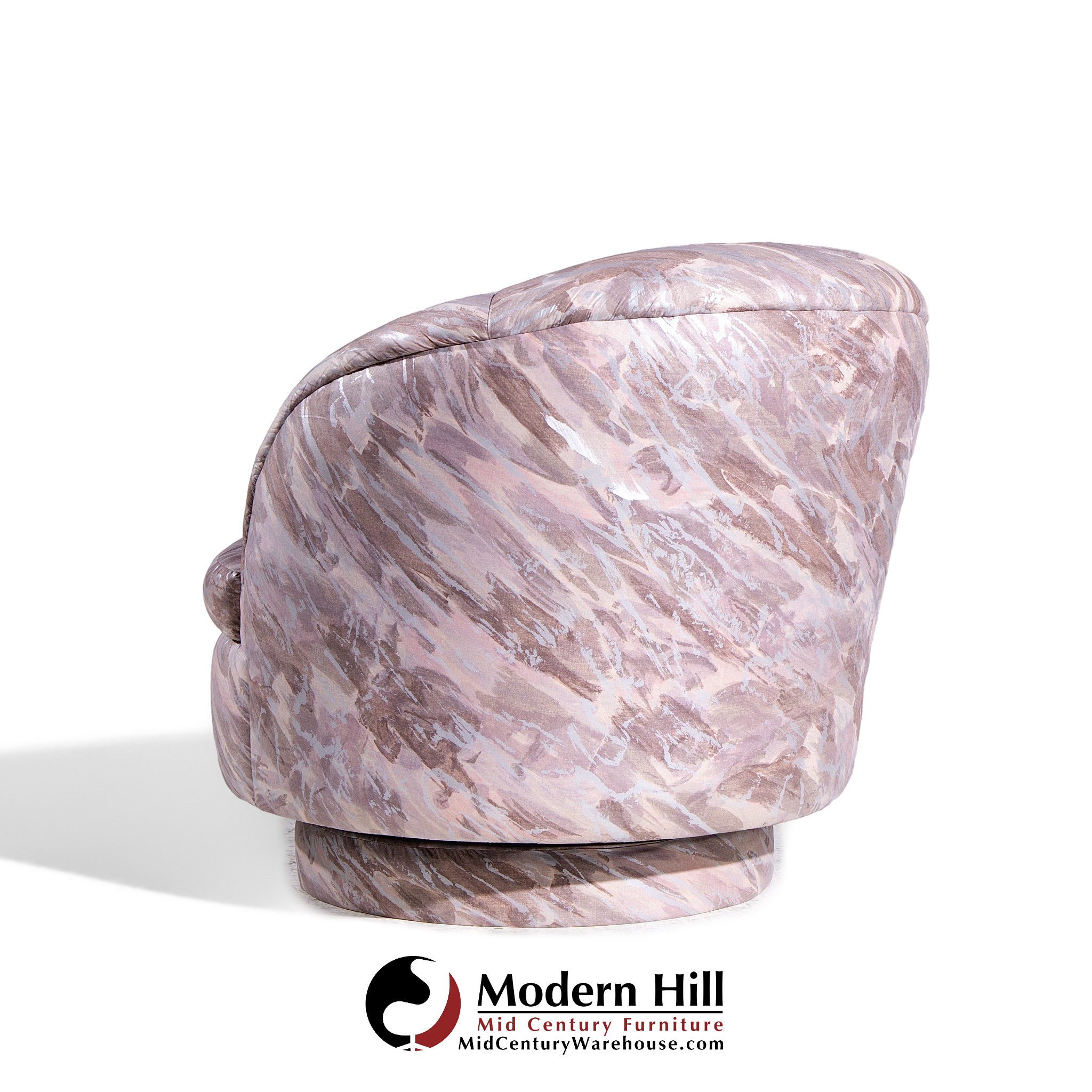 Milo Baughman for Thayer Coggin Mid Century Swivel Tilt Lounge Chairs - Pair