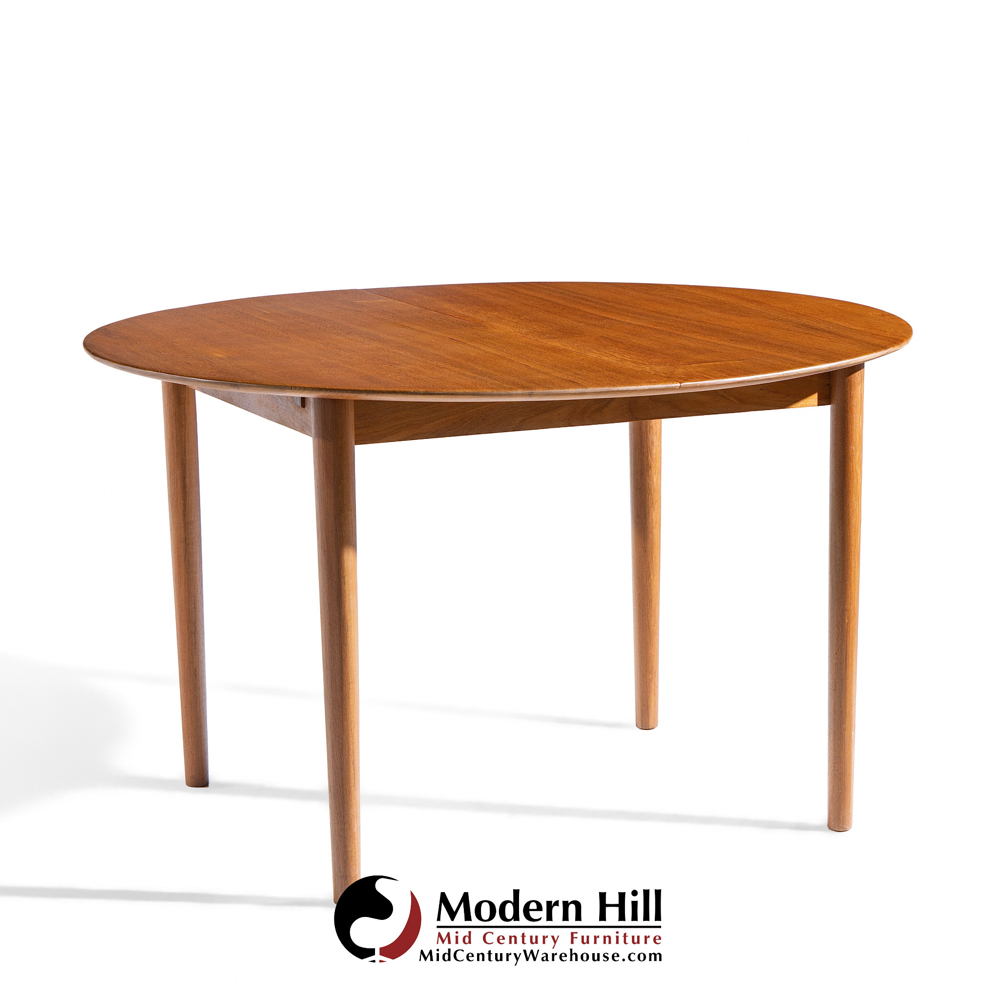Moreddi Style Mid Century Danish Teak Expanding Dining Table with 1 Leaf