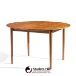 Moreddi Style Mid Century Danish Teak Expanding Dining Table with 1 Leaf