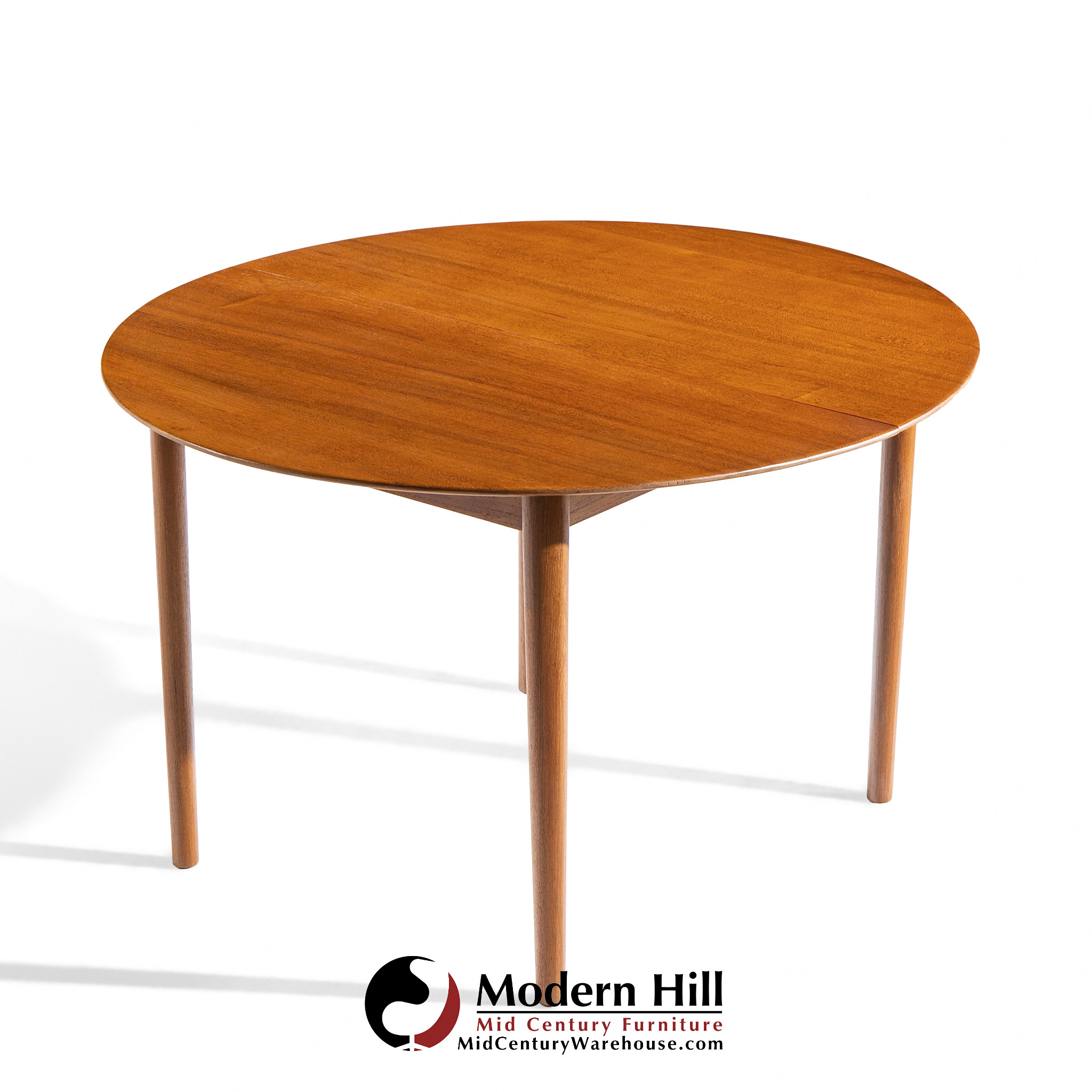 Moreddi Style Mid Century Danish Teak Expanding Dining Table with 1 Leaf