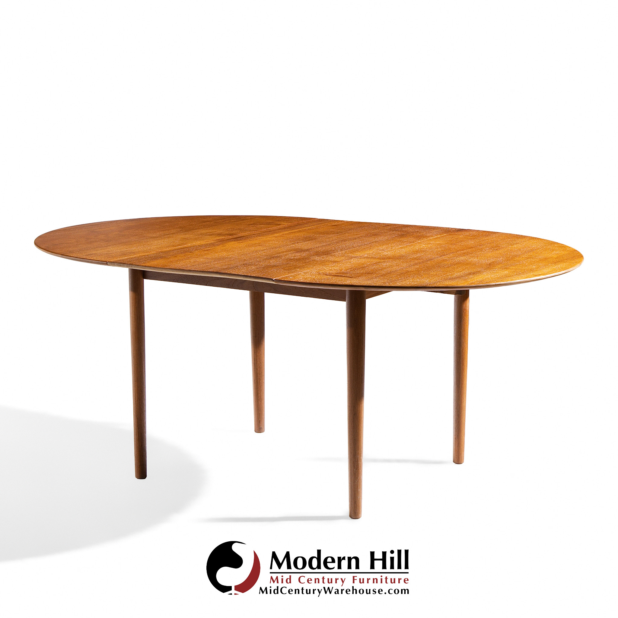Moreddi Style Mid Century Danish Teak Expanding Dining Table with 1 Leaf