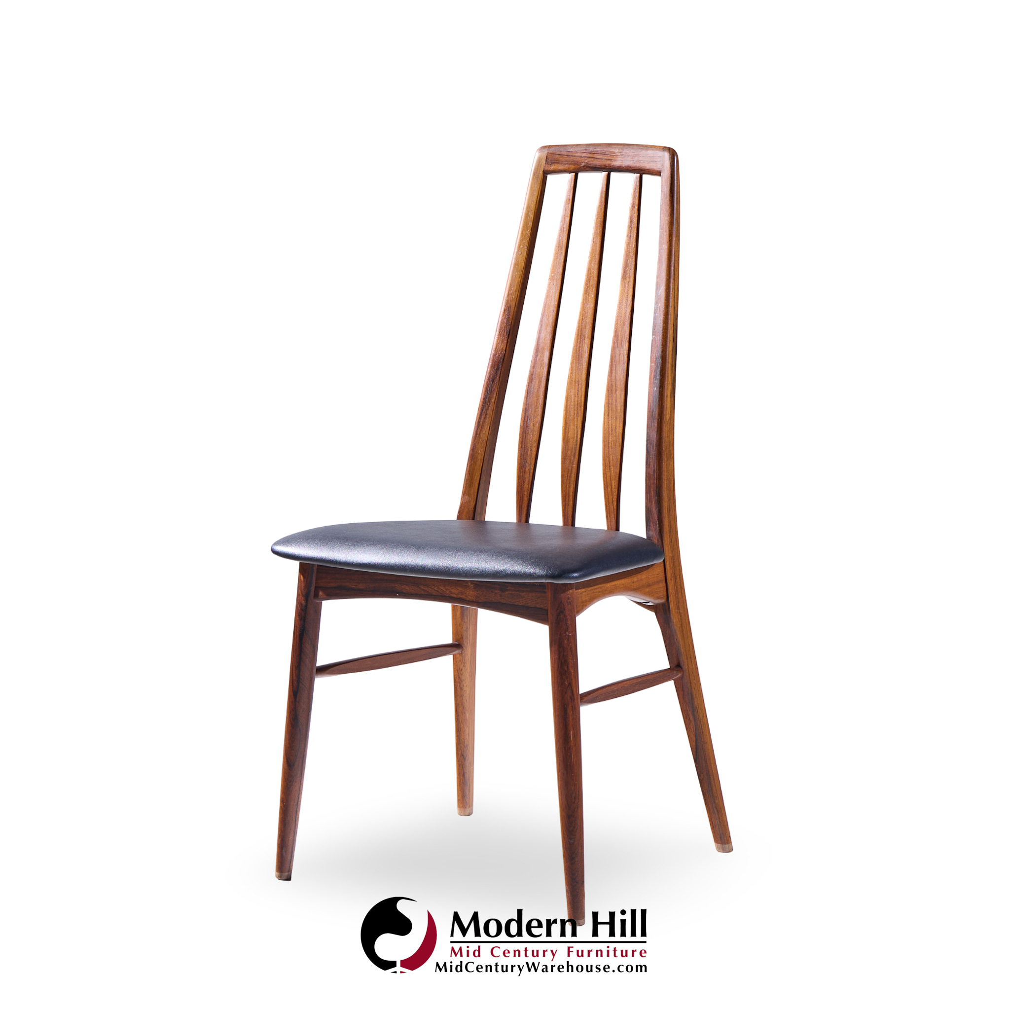 Niels Koefoed Eva Mid Century Danish Rosewood Dining Chairs - Set of 6