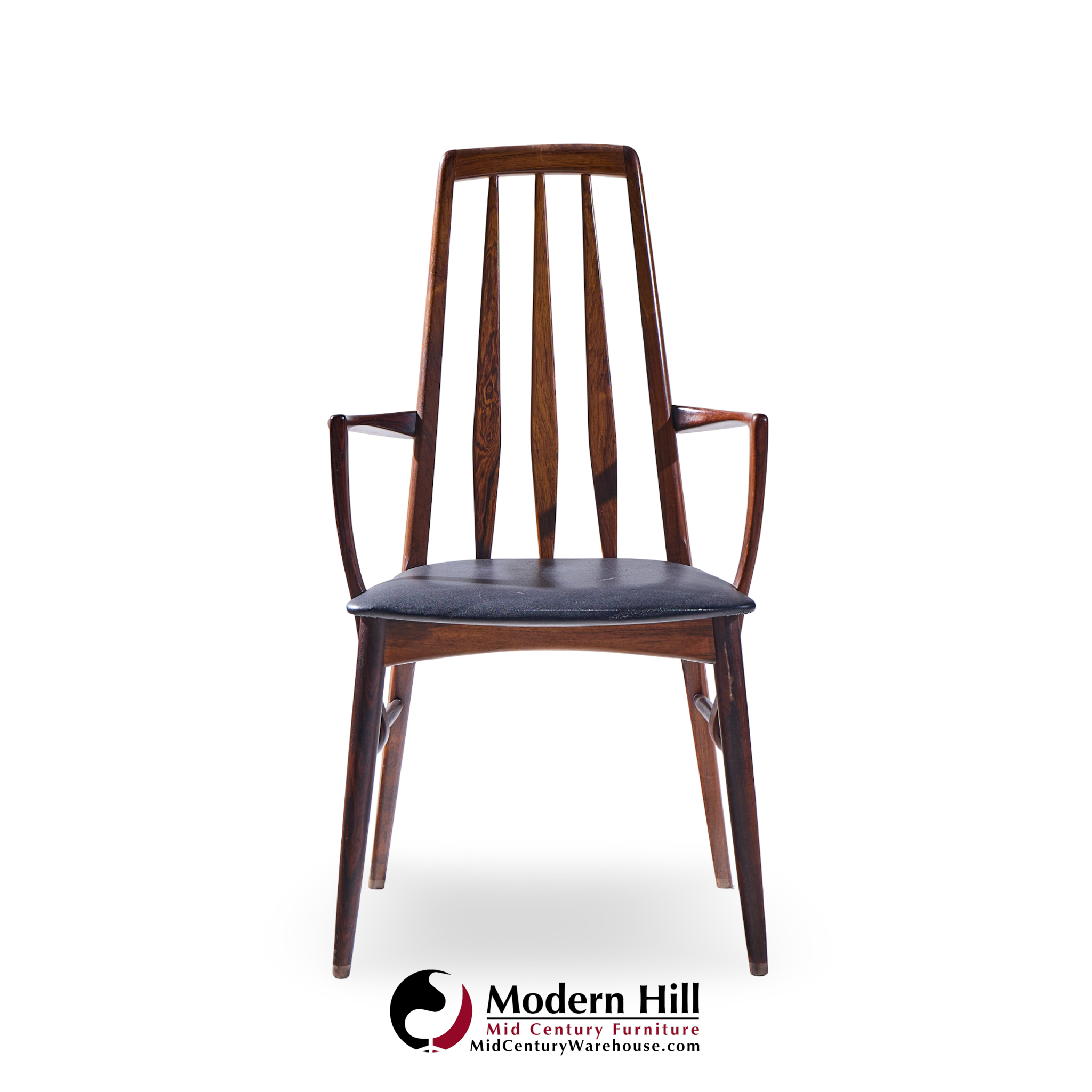 Niels Koefoed Eva Mid Century Danish Rosewood Dining Chairs - Set of 6