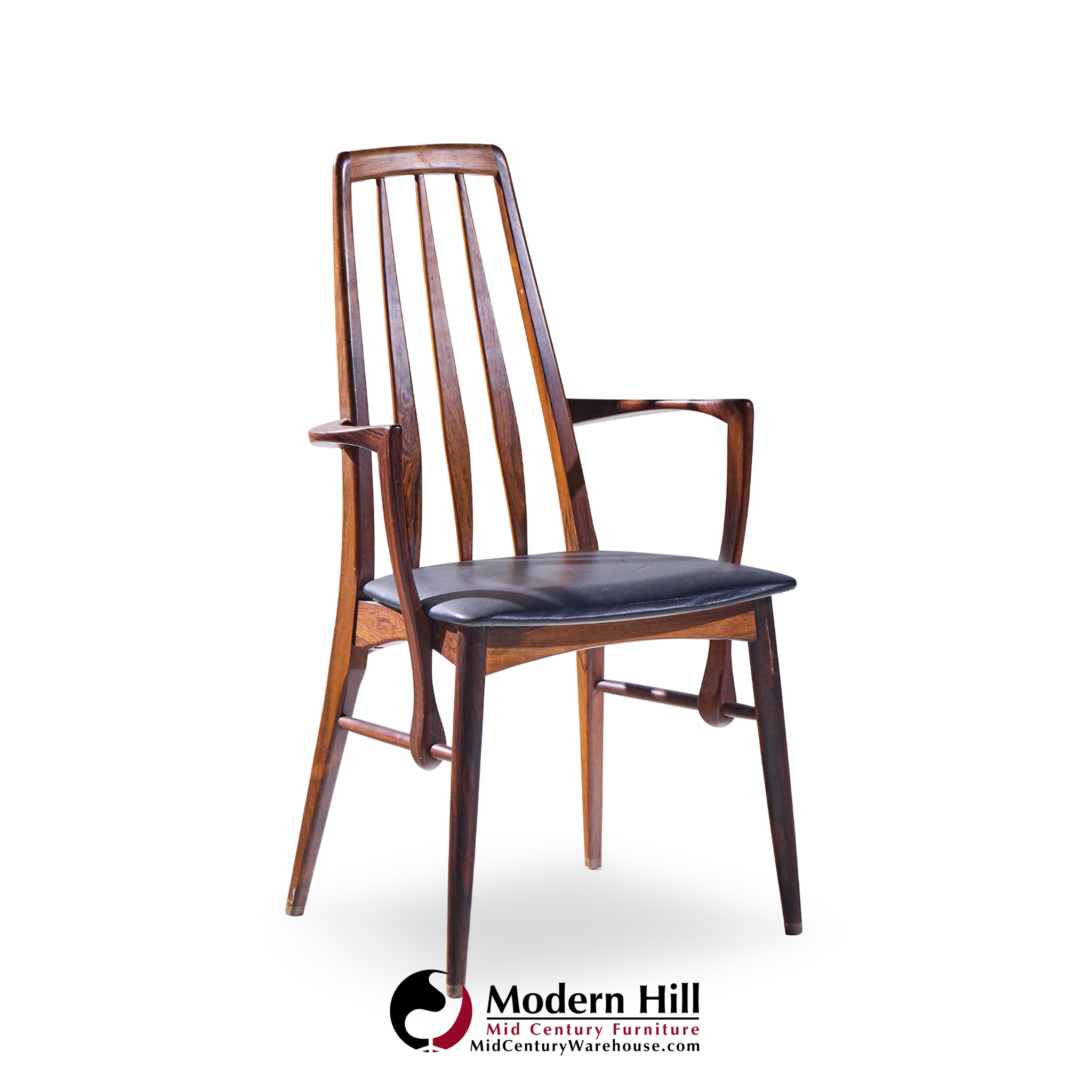 Niels Koefoed Eva Mid Century Danish Rosewood Dining Chairs - Set of 6