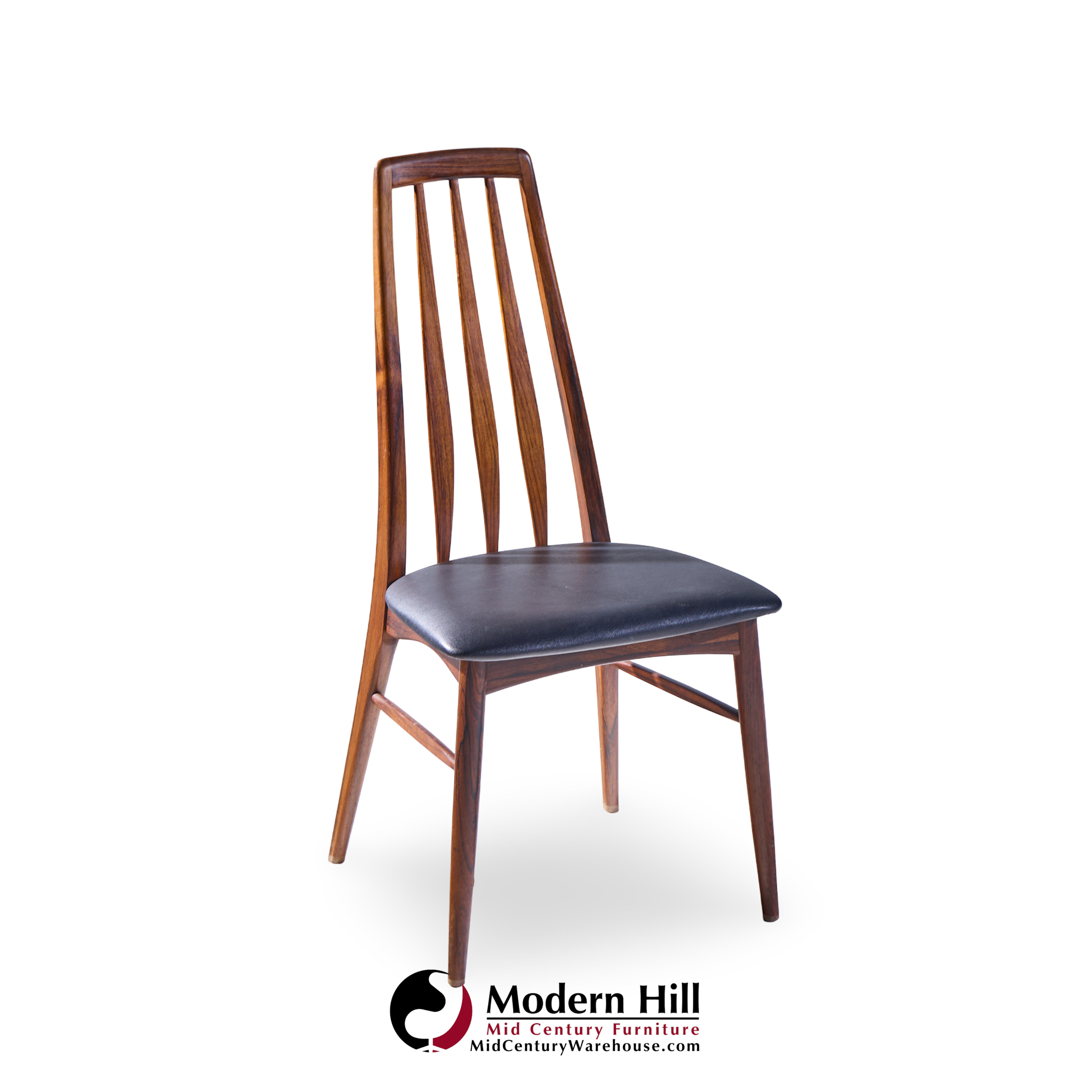 Niels Koefoed Eva Mid Century Danish Rosewood Dining Chairs - Set of 6