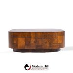 Paul Evans for Directional Mid Century Patchwork Burlwood Coffee Table