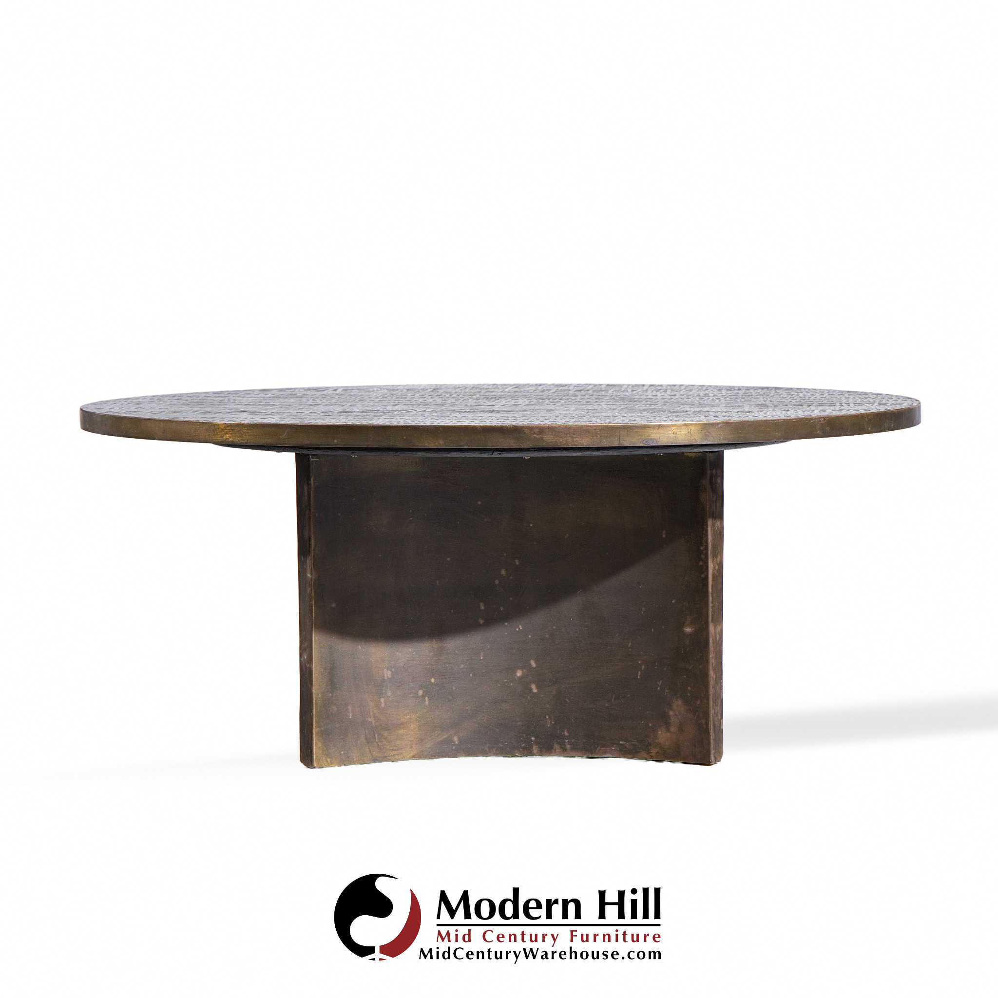 Philip and Kelvin Laverne Mid Century Eternal Forest Bronze Coffee Table
