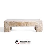Stone International Mid Century Travertine Coffee Table