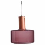 Tapio Wirkkala for Idman Finnish Glass Pendant Light - Cranberry