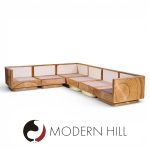 Adrian Pearsall for Comfort Designs Modular Pencil Reed Mid Century Sectional Sofa