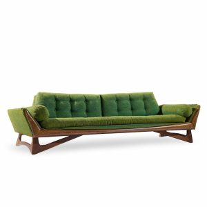 Adrian Pearsall for Craft Associates Mid Century Walnut Gondola Sofa
