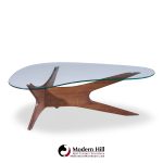 Adrian Pearsall for Craft Associates Mid Century Walnut Jacks Coffee Table