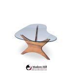 Adrian Pearsall for Craft Associates Mid Century Walnut Jacks Coffee Table