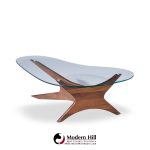 Adrian Pearsall for Craft Associates Mid Century Walnut Jacks Coffee Table