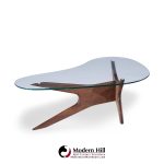 Adrian Pearsall for Craft Associates Mid Century Walnut Jacks Coffee Table