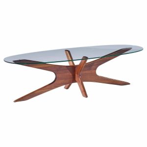 Adrian Pearsall for Craft Associates Mid Century Walnut Jacks Coffee Table