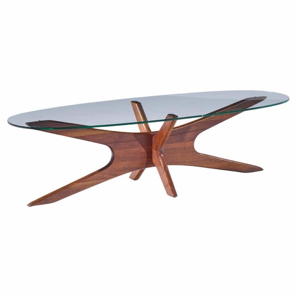 Adrian Pearsall for Craft Associates Mid Century Walnut Jacks Coffee Table