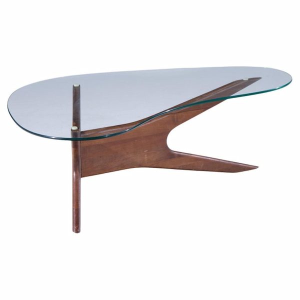 Adrian Pearsall for Craft Associates Mid Century Walnut Jacks Coffee Table