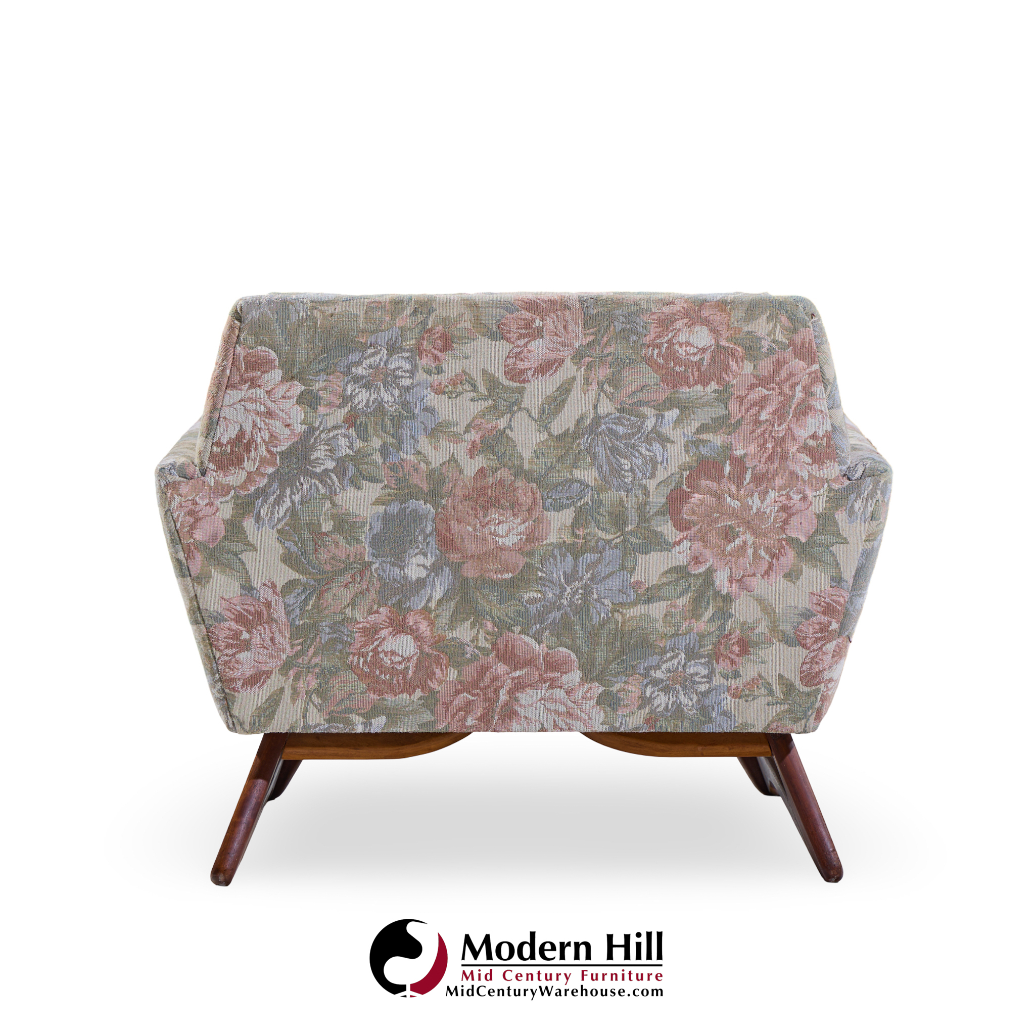 Adrian Pearsall for Craft Associates Mid Century Walnut Lounge Chair