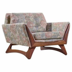 Adrian Pearsall for Craft Associates Mid Century Walnut Lounge Chair