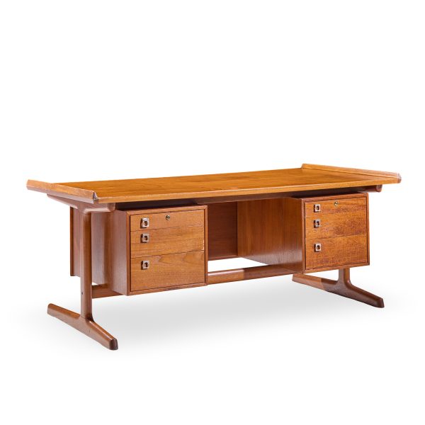Arne Vodder for Hp Hansen Mid Century Danish Teak Executive Desk