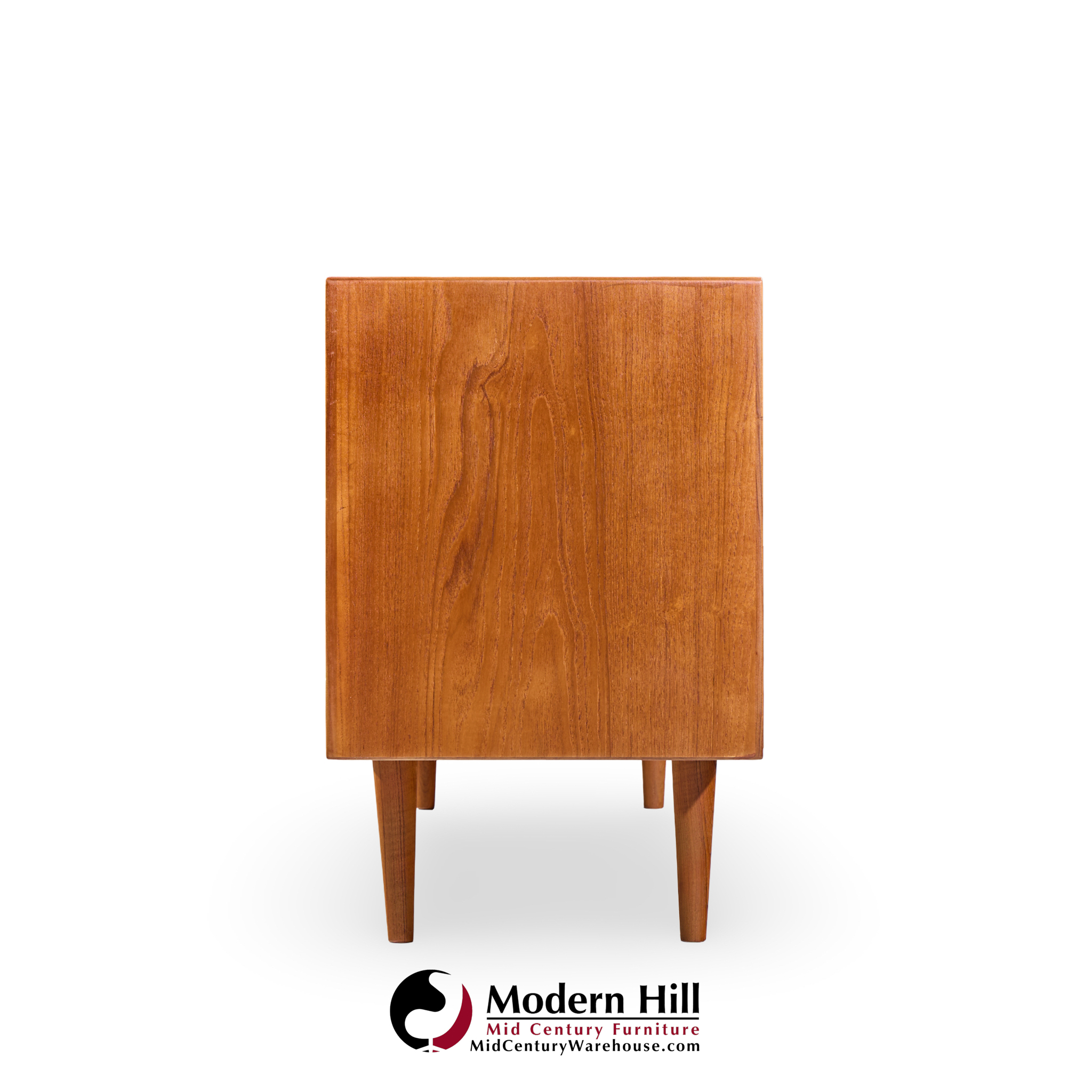 Arne Vodder for Sibast Model 37 Mid Century Danish Teak Tambour Door Sideboard Credenza