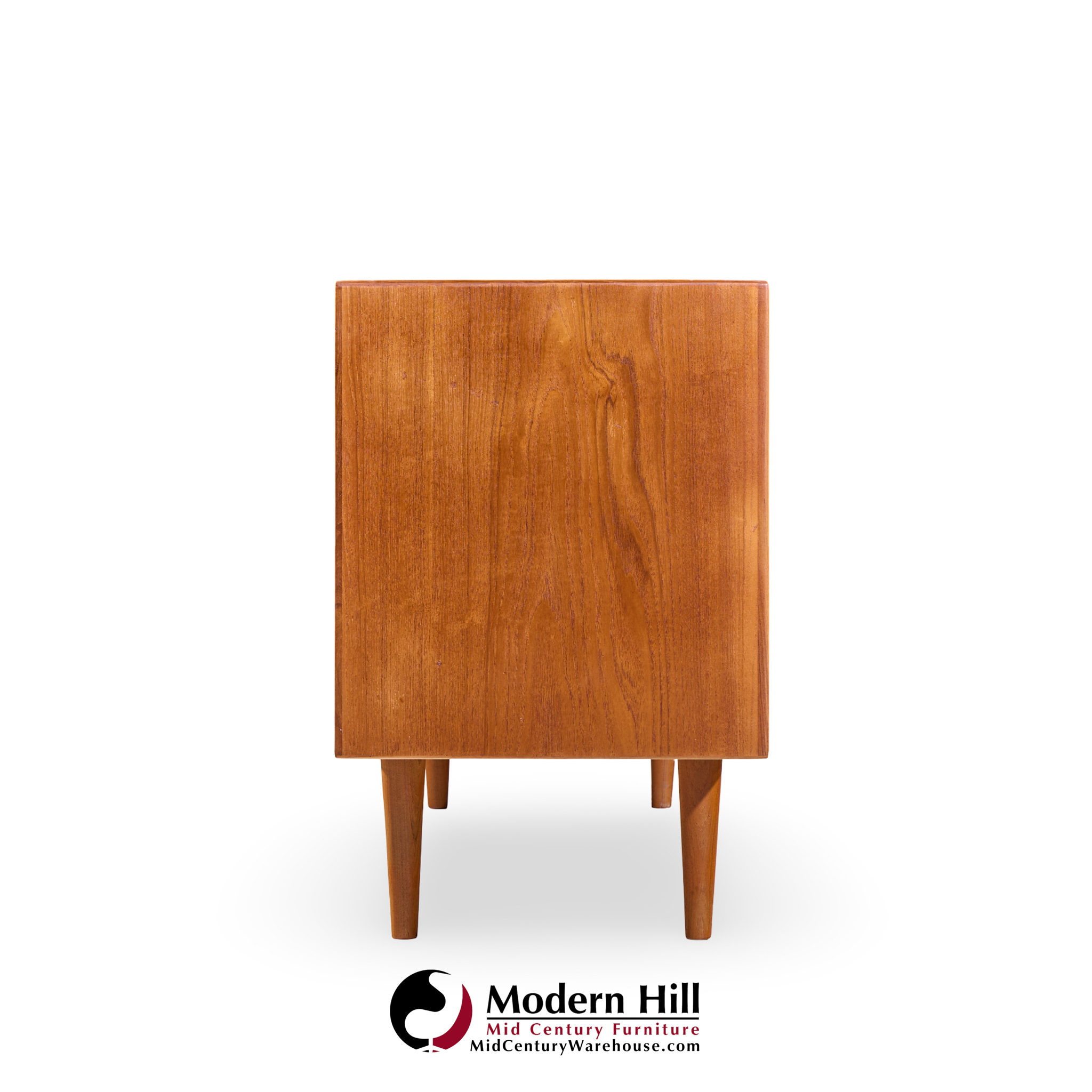 Arne Vodder for Sibast Model 37 Mid Century Danish Teak Tambour Door Sideboard Credenza