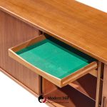 Arne Vodder for Sibast Model 37 Mid Century Danish Teak Tambour Door Sideboard Credenza | Mid Century Modern Furniture - Mid Century Furniture Chicago Arne Vodder for Sibast Model 37 Mid Century Danish Teak Tambour Door Sideboard Credenza