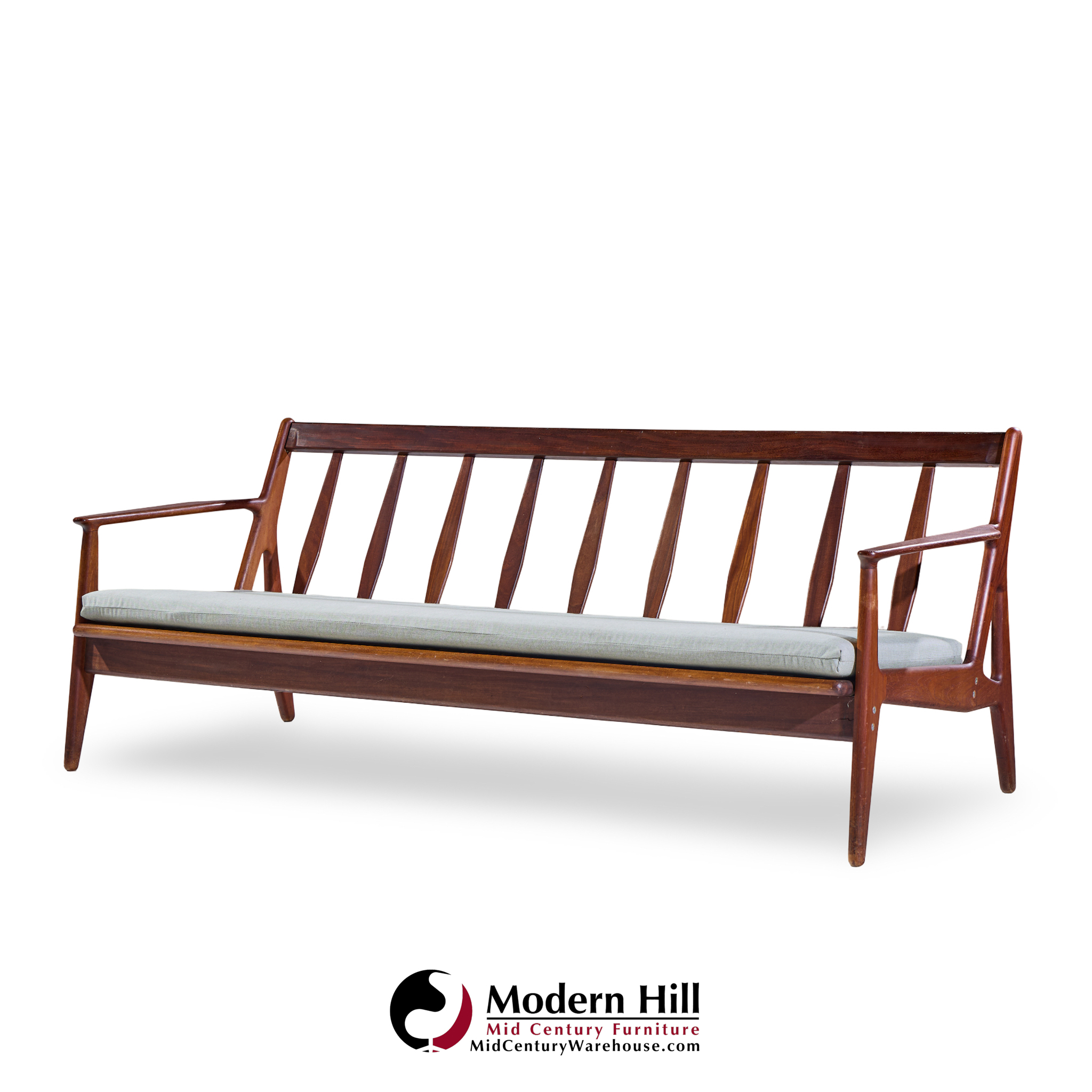 Arne Vodder for Vamo Møbelfabrik Model 6 Mid Century Danish Teak Sofa