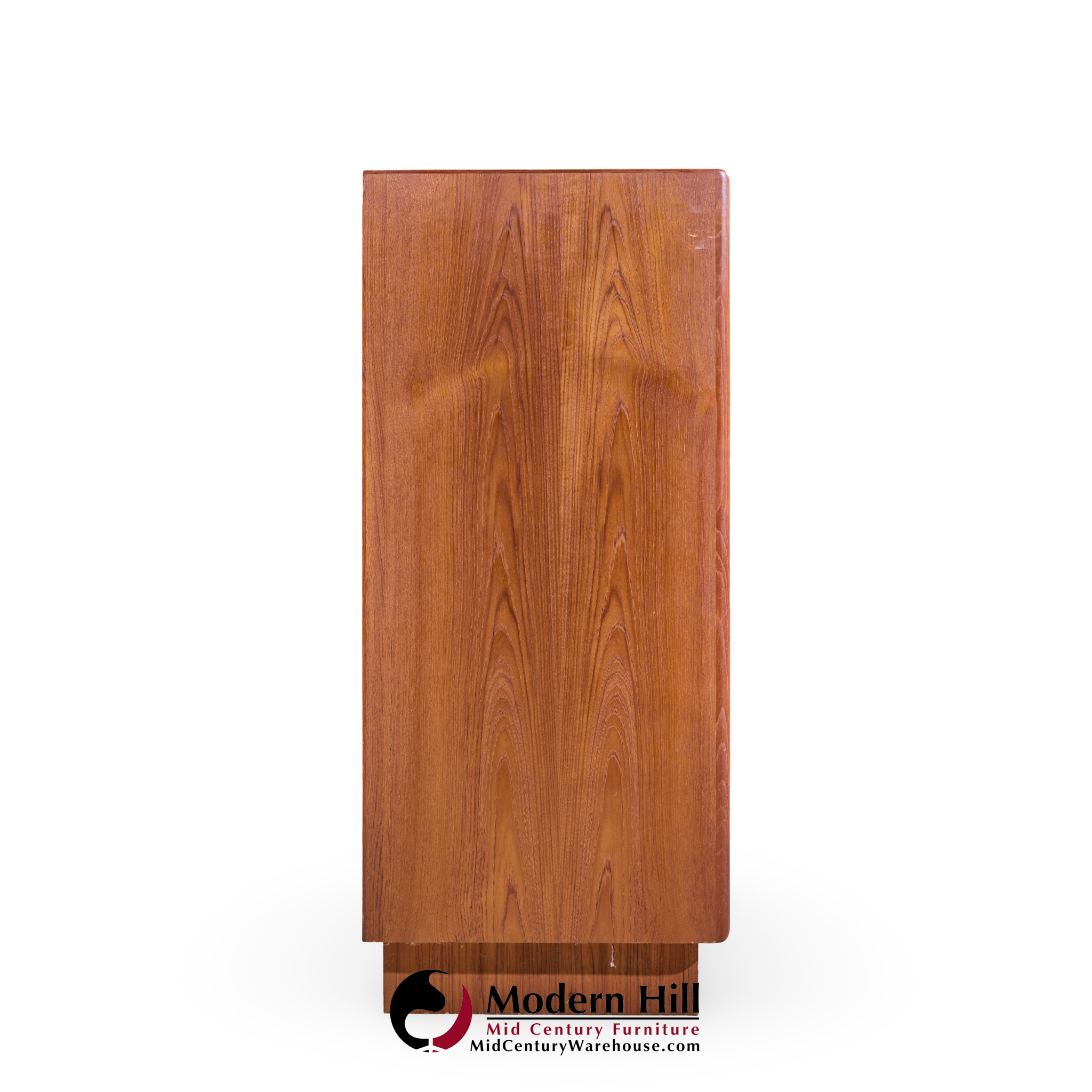 Bernhard Pedersen Mid Century Danish Teak Tambour Armoire Dresser