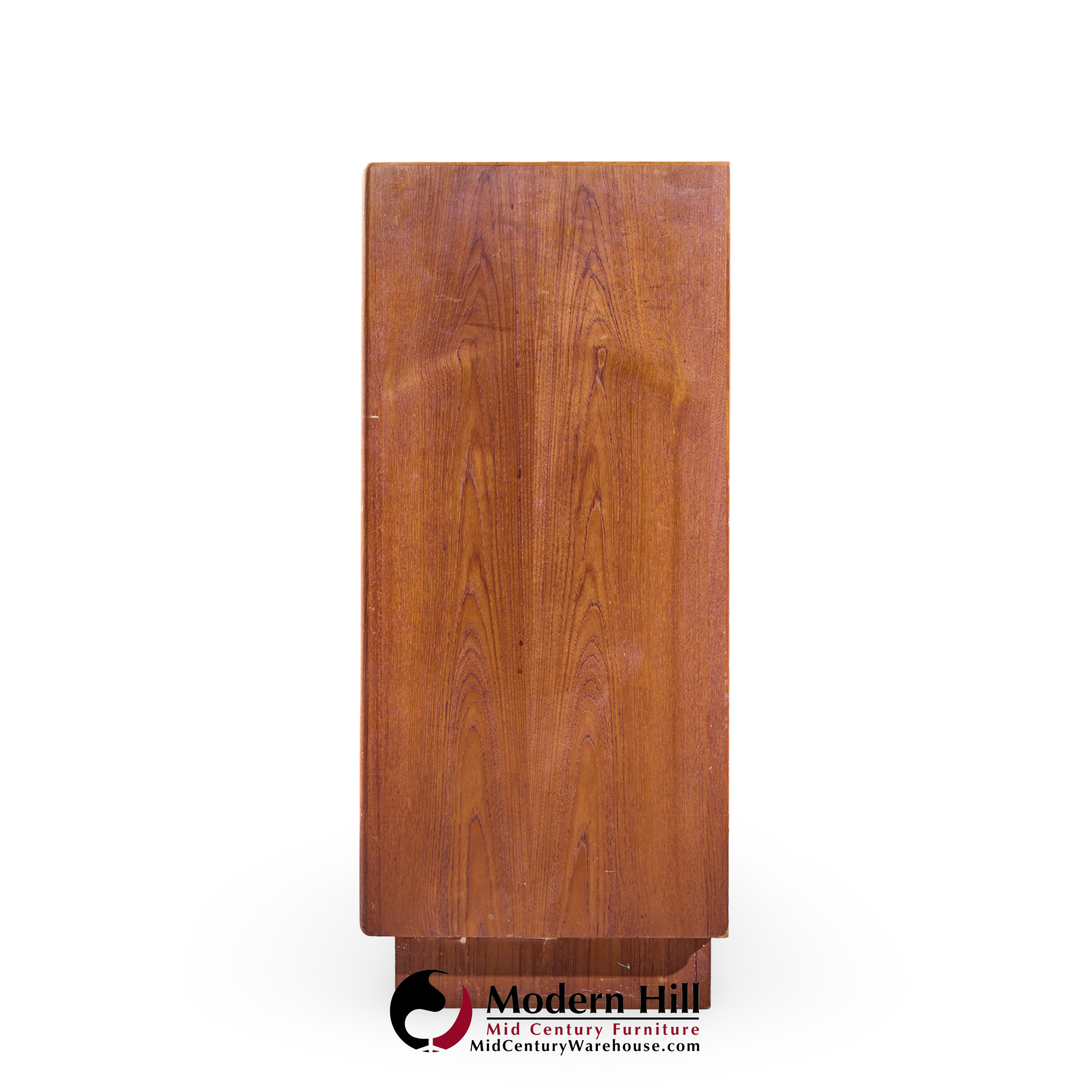 Bernhard Pedersen Mid Century Danish Teak Tambour Armoire Dresser