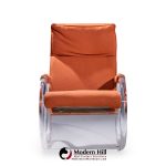 Charles Hollis Jones Mid Century Lucite Rocking Chair