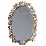 Curtis Jere Brutalist Mid Century Leaf Mirror