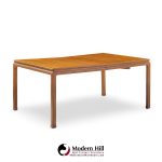 Edward Wormley for Dunbar Mid Century Bleached Mahogany Expanding Dining Table with 2 Leaves