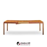 Edward Wormley for Dunbar Mid Century Bleached Mahogany Expanding Dining Table with 2 Leaves