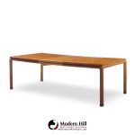 Edward Wormley for Dunbar Mid Century Bleached Mahogany Expanding Dining Table with 2 Leaves