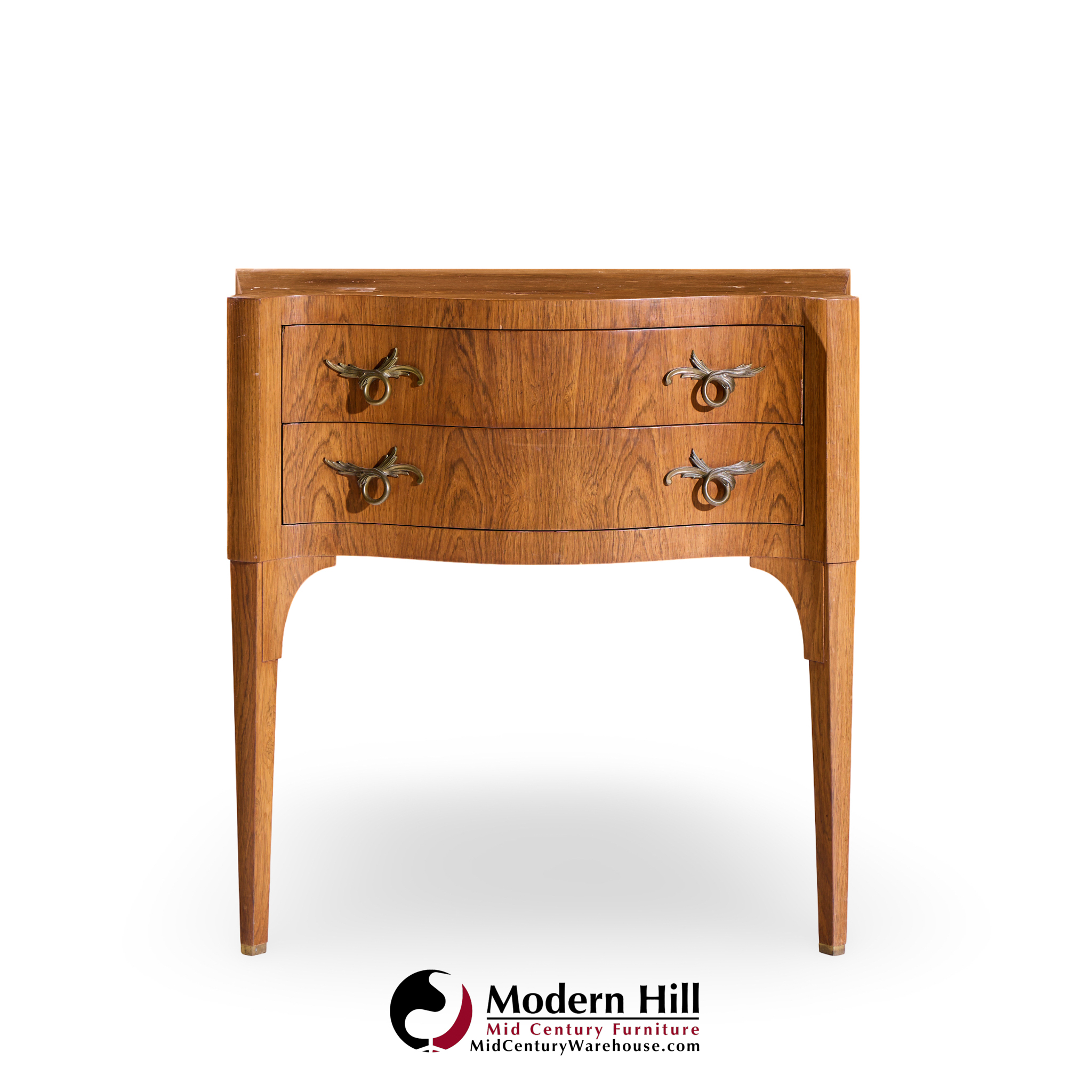 Edward Wormley for Dunbar Mid Century Rosewood and Brass Commode Console Chest of Drawers