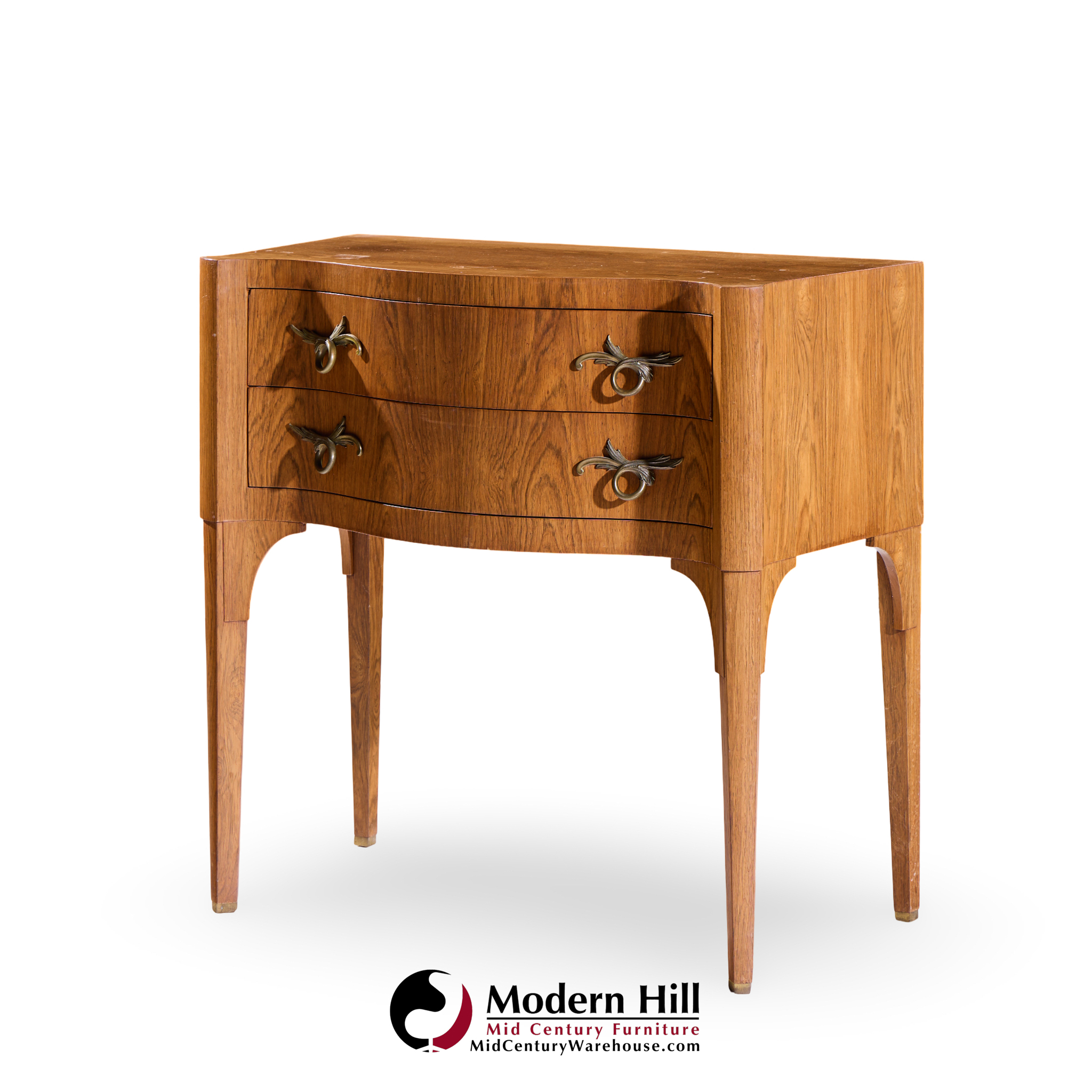Edward Wormley for Dunbar Mid Century Rosewood and Brass Commode Console Chest of Drawers