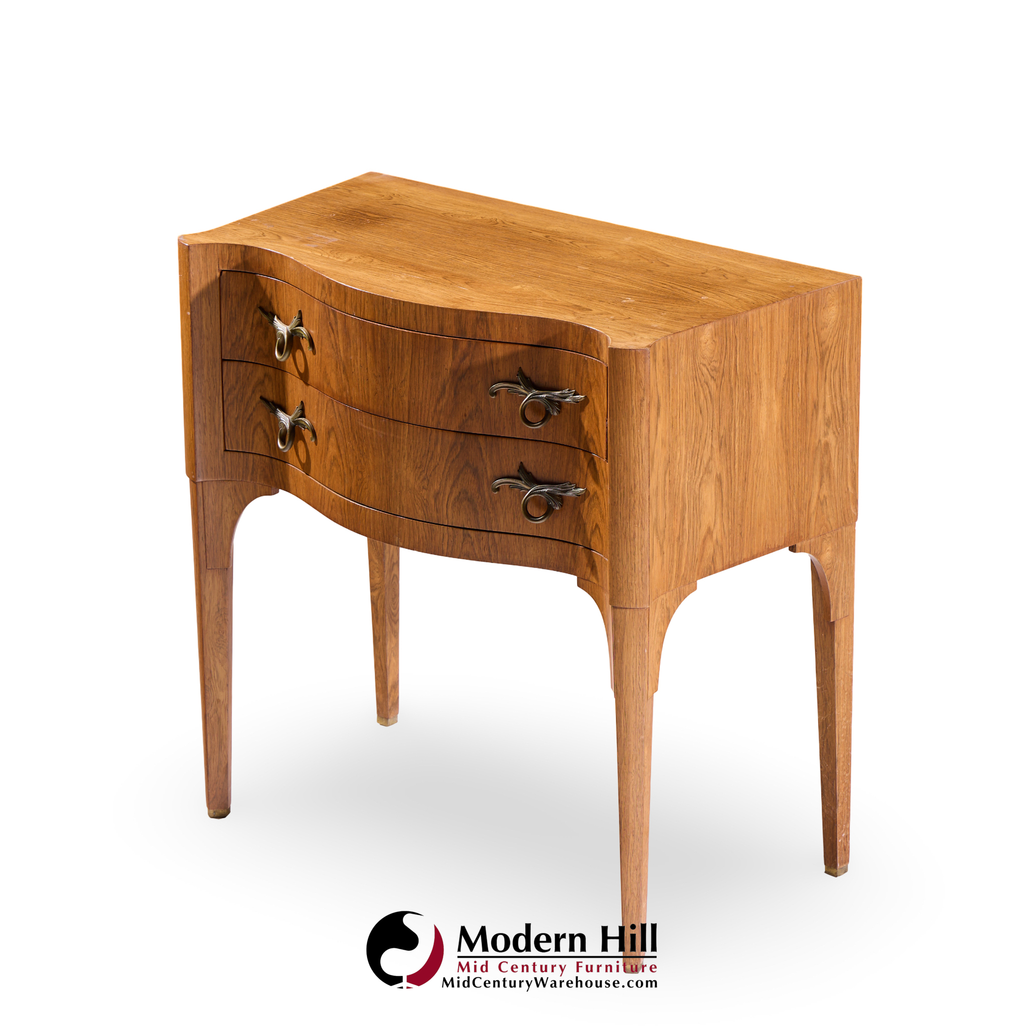 Edward Wormley for Dunbar Mid Century Rosewood and Brass Commode Console Chest of Drawers