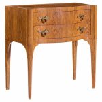 Edward Wormley for Dunbar Mid Century Rosewood and Brass Commode Console Chest of Drawers