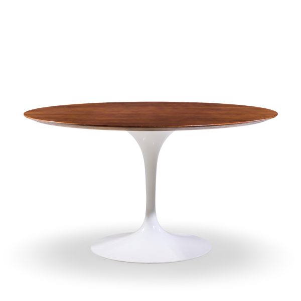 Eero Saarinen for Knoll 54 Inch Walnut Tulip Dining Table