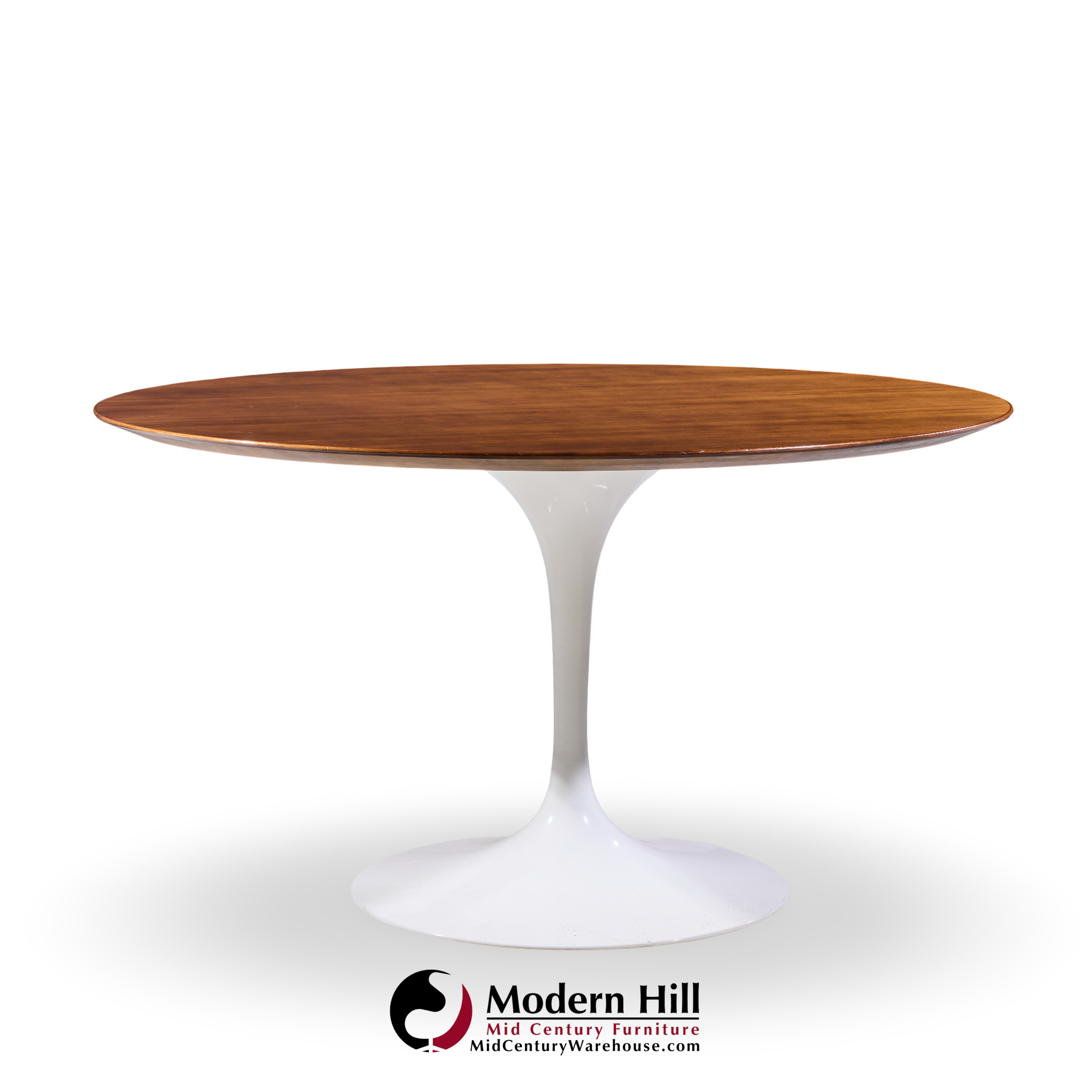 Eero Saarinen for Knoll 54 Inch Walnut Tulip Dining Table