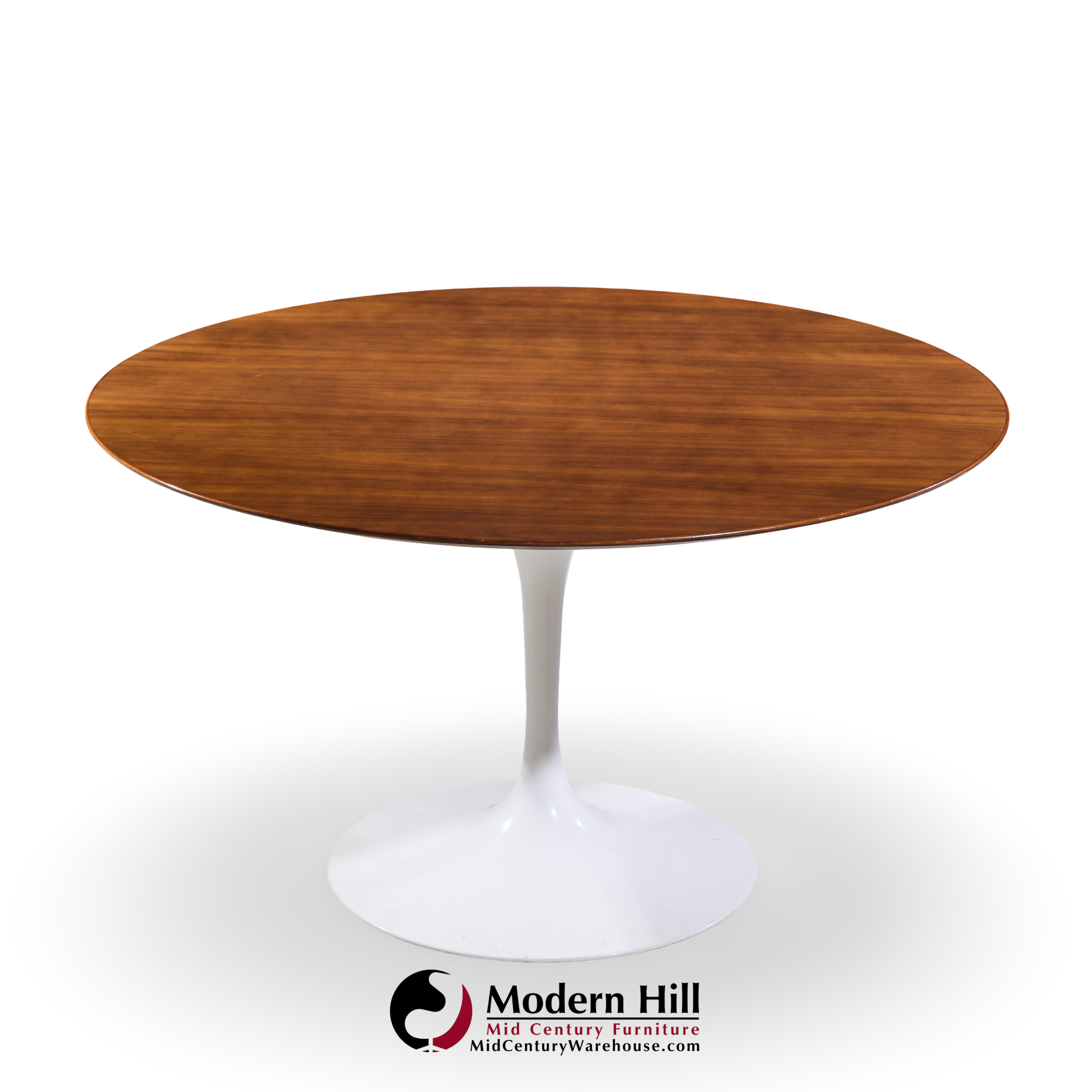 Eero Saarinen for Knoll 54 Inch Walnut Tulip Dining Table