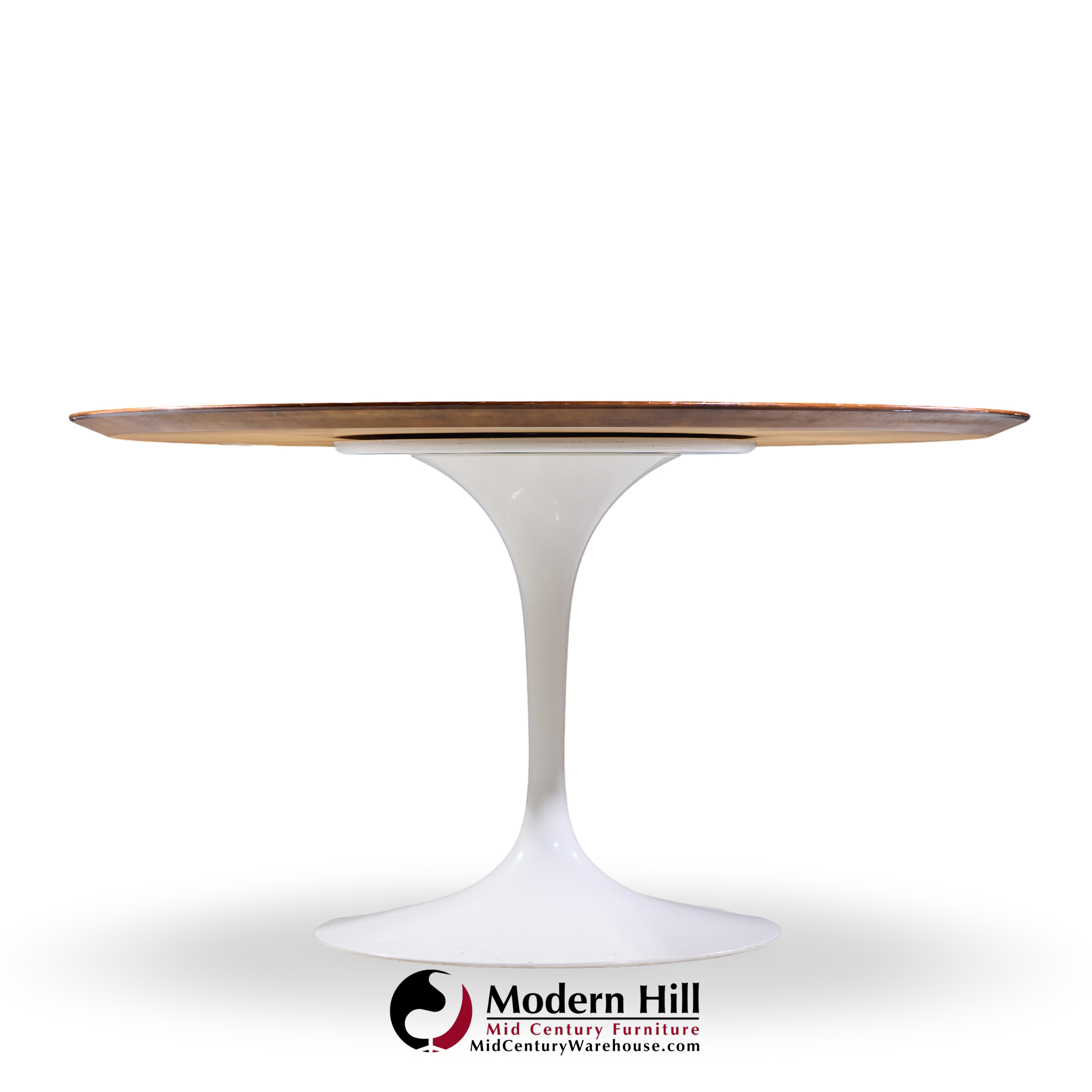 Eero Saarinen for Knoll 54 Inch Walnut Tulip Dining Table