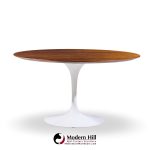 Eero Saarinen for Knoll Mid Century 54 Inch Walnut Tulip Dining Table | Mid Century Modern Furniture - Mid Century Furniture Chicago Eero Saarinen for Knoll Mid Century 54 Inch Walnut Tulip Dining Table