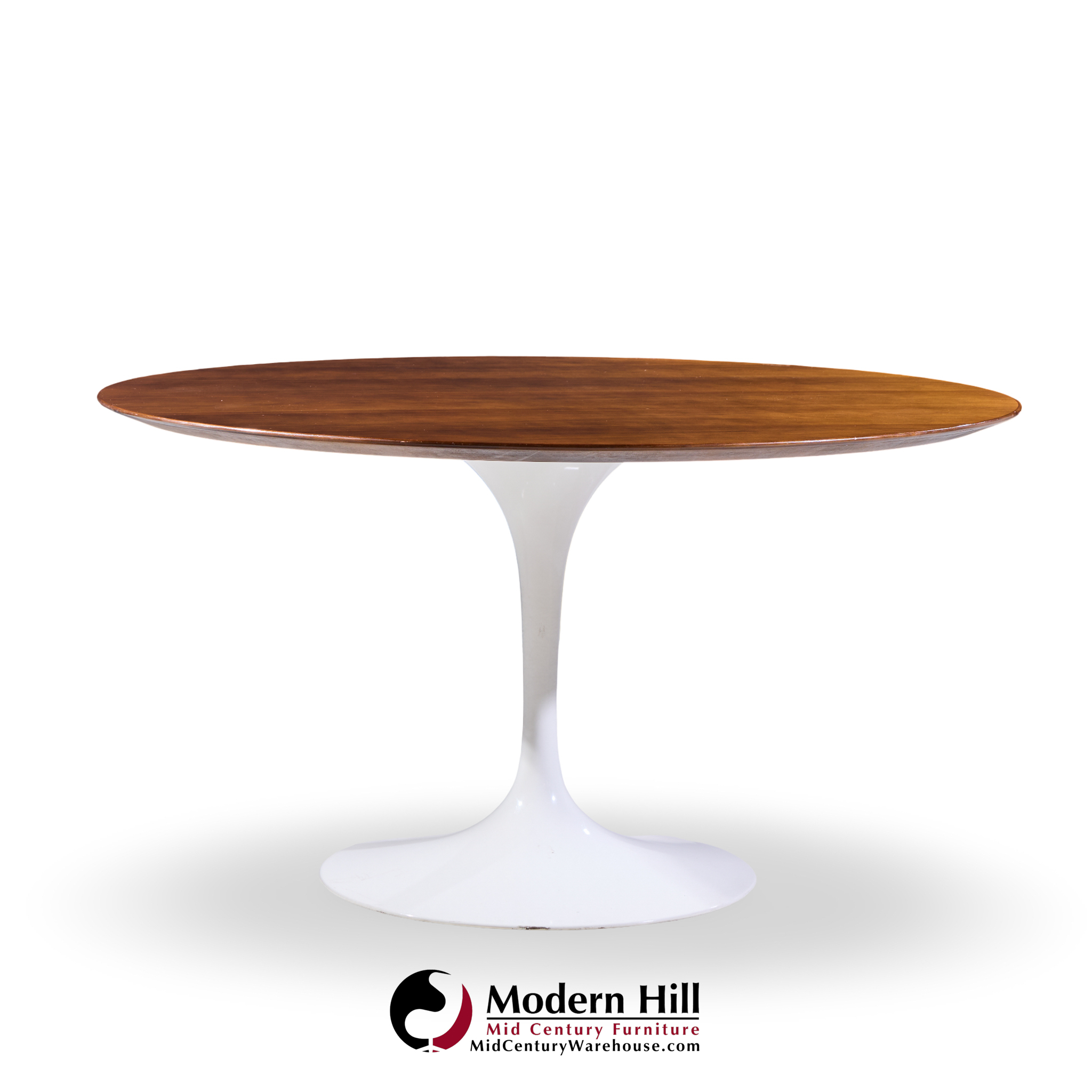 Eero Saarinen for Knoll Mid Century 54 Inch Walnut Tulip Dining Table