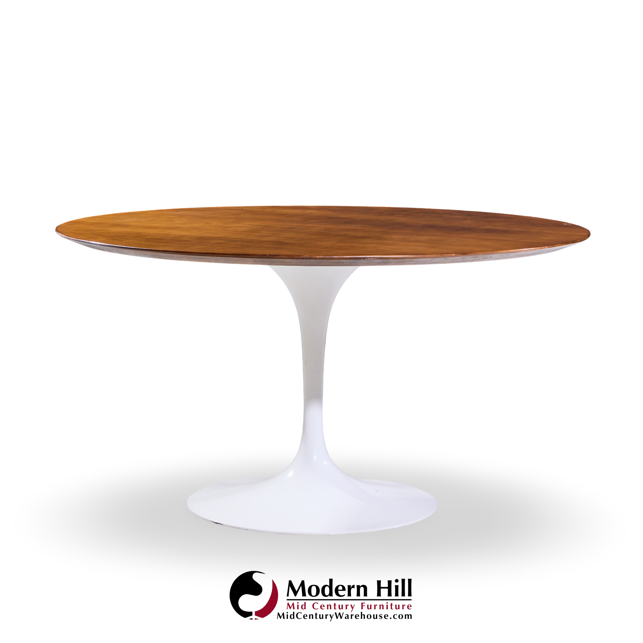 Eero Saarinen for Knoll Mid Century 54 Inch Walnut Tulip Dining Table
