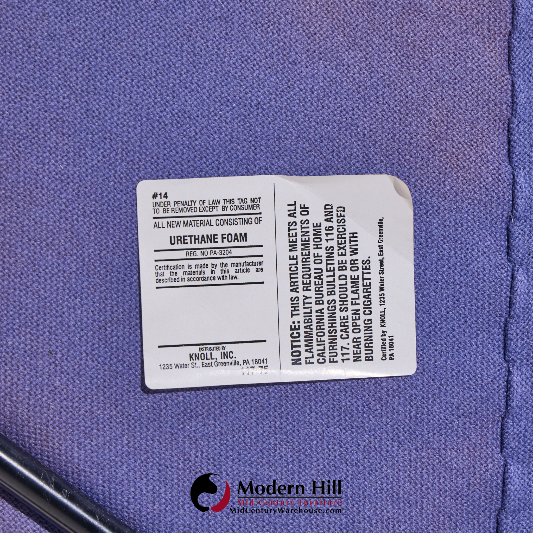 Eero Saarinen for Knoll Mid Century Womb Chair with Ottoman