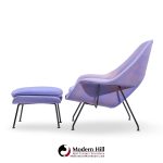 Eero Saarinen for Knoll Mid Century Womb Chair with Ottoman