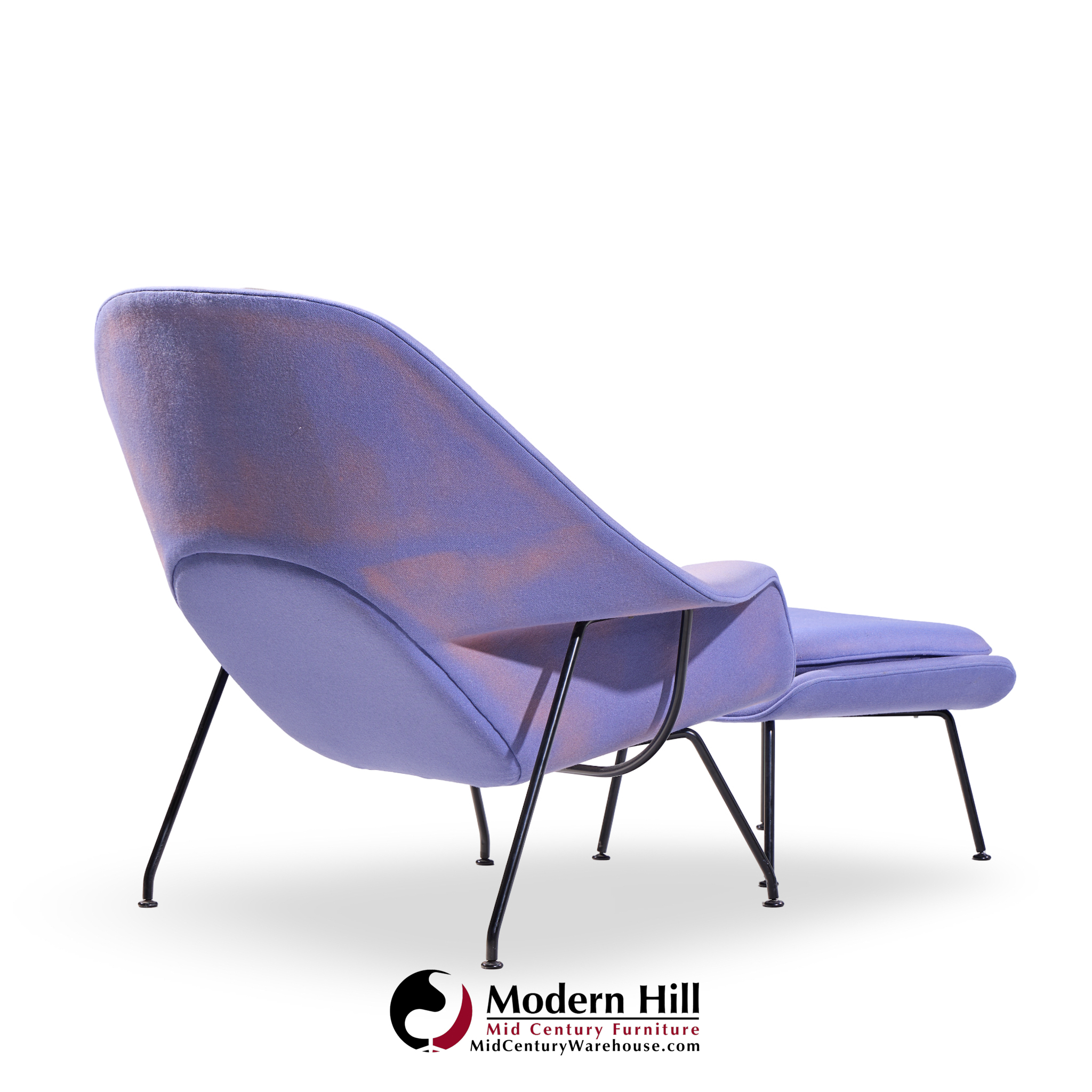 Eero Saarinen for Knoll Mid Century Womb Chair with Ottoman